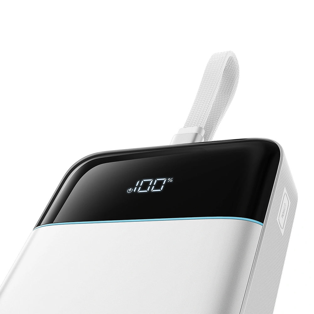 Externá batéria Cuktech LPB252N, 25000 mAh, 120 W, QC + PD, 1 × USB-A – 2 × USB-C, biela