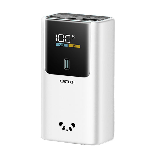 Externá batéria Cuktech PB1055, 10000mAh, 55W, QC + PD, 1 x USB-A - 2 x USB-C, sivá CKPB1055GBTG
