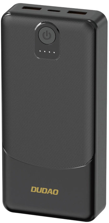 Externá batéria Dudao K10, 10000mAh, 12W, 2 x USB-A, Čierna