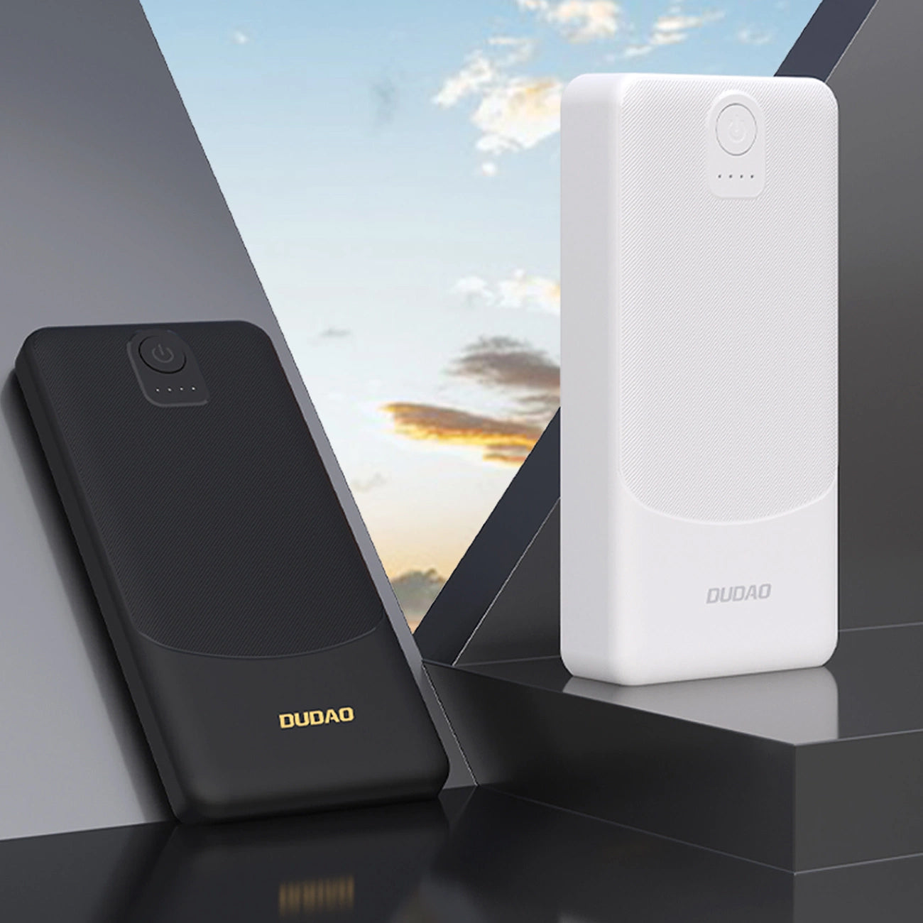 Externá batéria Dudao K10, 10000mAh, 12W, 2 x USB-A, Čierna