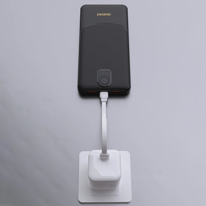 Externá batéria Dudao K10, 10000mAh, 12W, 2 x USB-A, Čierna