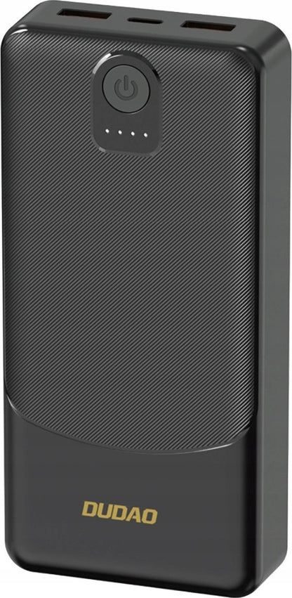 Externá batéria Dudao K10Pro, 20000mAh, 12W, 2 x USB-A, Čierna