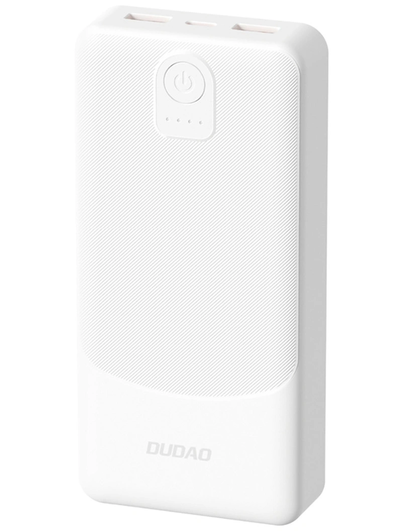 Externá batéria Dudao K10Pro, 20000mAh, 12W, 2 x USB-A, Biela
