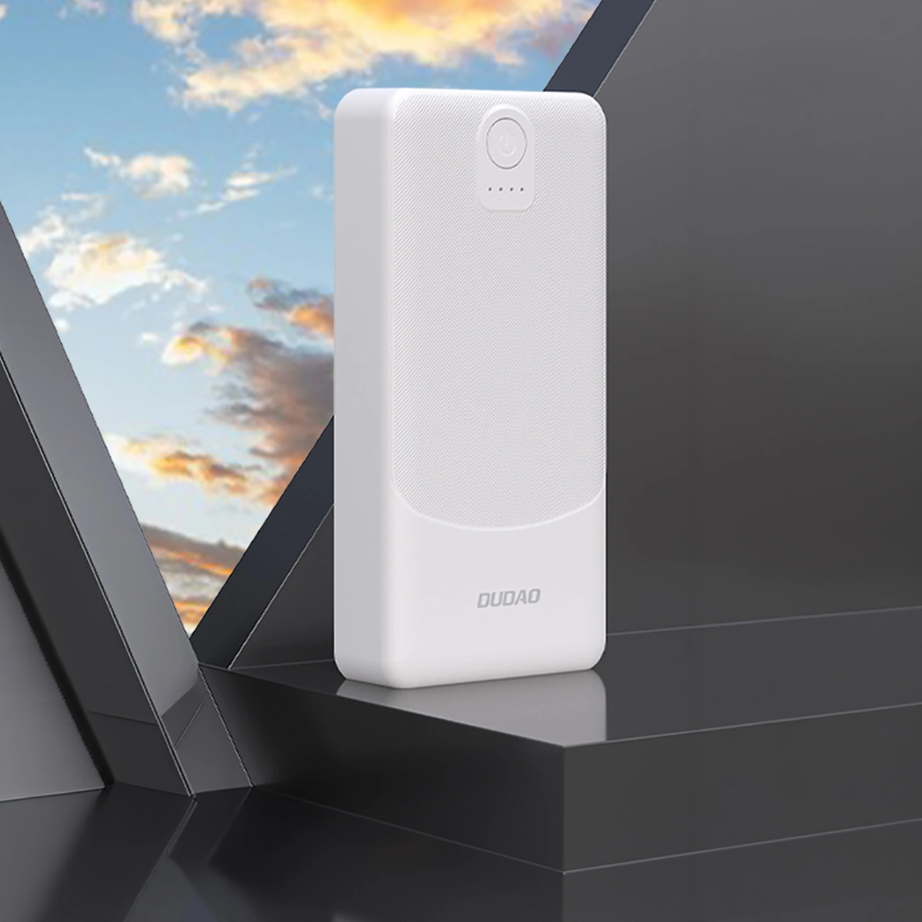 Externá batéria Dudao K10Pro, 20000mAh, 12W, 2 x USB-A, Biela
