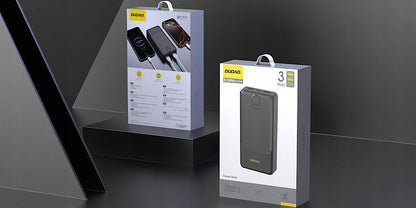 Externá batéria Dudao K10Pro, 20000mAh, 12W, 2 x USB-A, Čierna