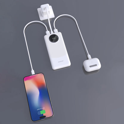 Externá batéria Dudao K12, 10000mAh, 22.5W, QC + PD, 1 x USB-C - 2 x USB-A, Čierna