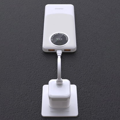 Externá batéria Dudao K12, 10000mAh, 22.5W, QC + PD, 1 x USB-C - 2 x USB-A, Čierna