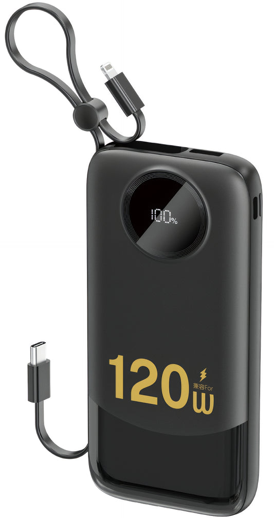 Externá batéria Dudao K13, 10000mAh, 22.5W, QC + PD, 1 x Lightning - 1 x USB-A - 2 x USB-C, Čierna