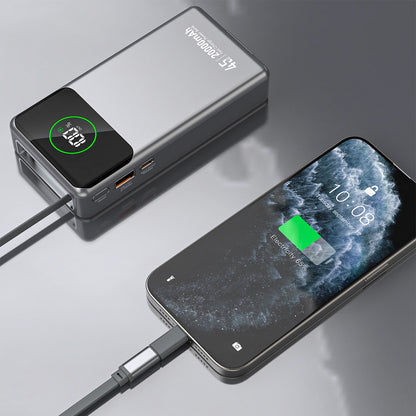 Externá batéria Dudao K31 Pro, 20000mAh, 45W, QC + PD, 1 x USB-A - 2 x USB-C, Sivá