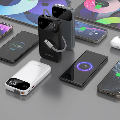 Externá batéria Dudao K31, 10000mAh, 22.5W, PD, 2 x USB-C, Čierna