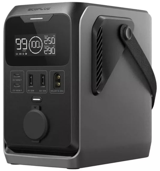 Externá batéria EcoFlow Trail 300, 90000mAh, 300W, PD, 1 x rozšírenie zapaľovača - 2 x USB-A - 2 x USB-C, čierna EF-TRAIL300-N