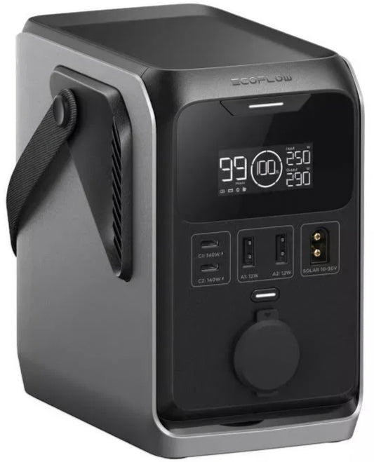 Externá batéria EcoFlow Trail 300, 90000mAh, 300W, PD, 1 x rozšírenie zapaľovača - 2 x USB-A - 2 x USB-C, čierna EF-TRAIL300-N