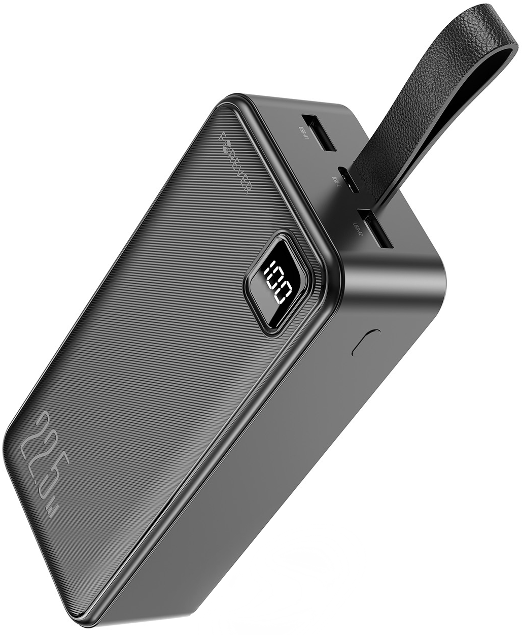 Externá batéria Forever TB-300XL, 30000 mAh, 22,5 W, QC + PD, 1 × USB-C – 2 × USB-A, čierna