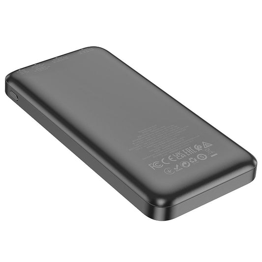 Externá batéria HOCO J101, 10000mAh, 22.5W, QC + PD, 1 x USB-C - 2 x USB-A, Čierna