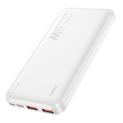 Externá batéria HOCO J101, 10000mAh, 22.5W, QC + PD, 1 x USB-C - 2 x USB-A, Biela