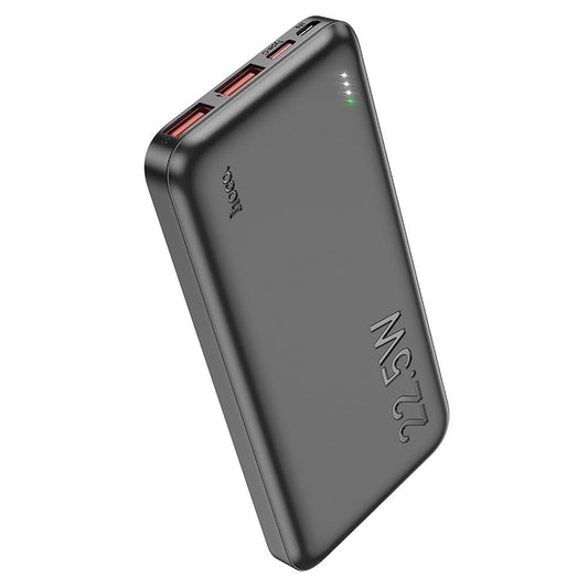 Externá batéria HOCO J101, 10000mAh, 22.5W, QC + PD, 1 x USB-C - 2 x USB-A, Čierna