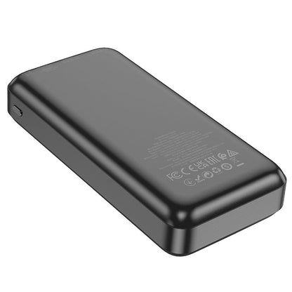 Externá batéria HOCO J101A, 20000mAh, 22,5W, QC + PD, 1 x USB-C - 2 x USB-A, čierna