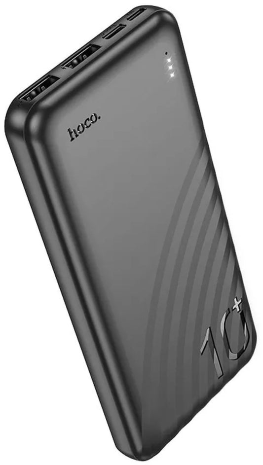 Externá batéria HOCO J123, 10000mAh, 10W, 2 x USB-A, Čierna