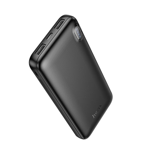 Externá batéria HOCO J128, 10000mAh, 10W, 2 x USB-A, čierna