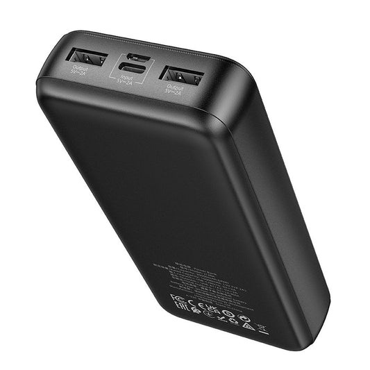 Externá batéria HOCO J128A, 20000mAh, 10W, 2 x USB-A, čierna