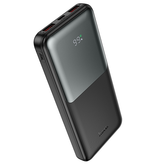 Externá batéria HOCO J136, 10000 mAh, 22,5 W, QC + PD, 1 × USB-C – 2 × USB-A, čierna