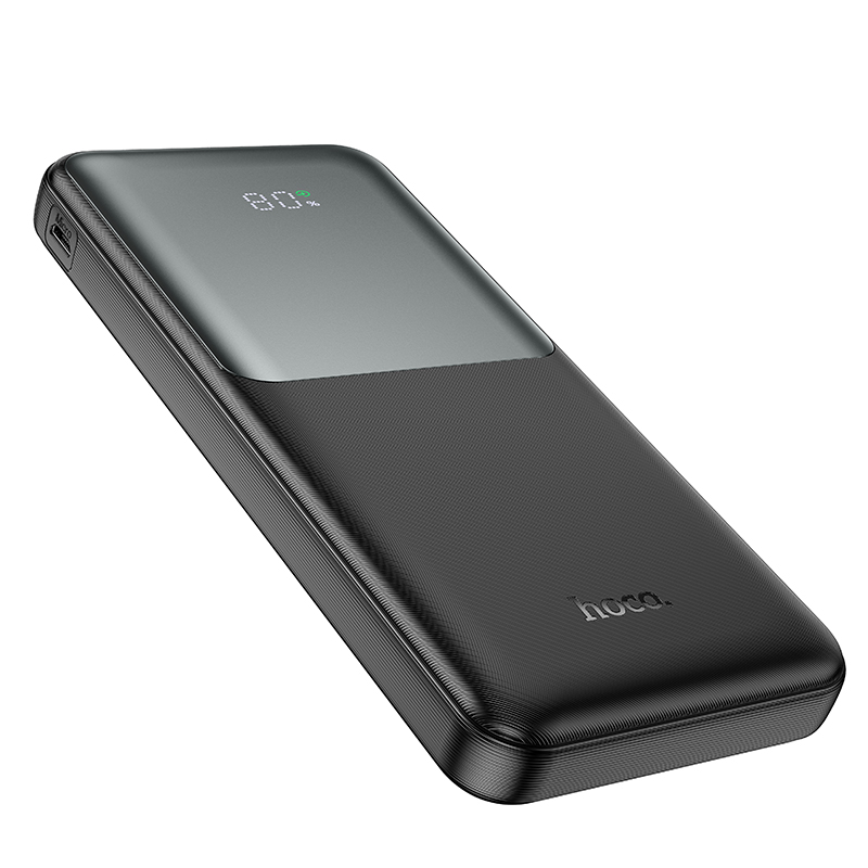 Externá batéria HOCO J136, 10000 mAh, 22,5 W, QC + PD, 1 × USB-C – 2 × USB-A, čierna