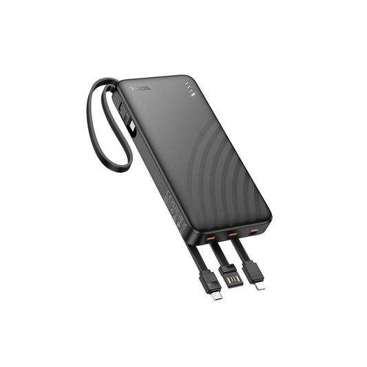 Externá batéria HOCO J146, 10000mAh, 10W, 1 x Lightning - 1 x microUSB - 1 x USB-A - 1 x USB-C, čierna