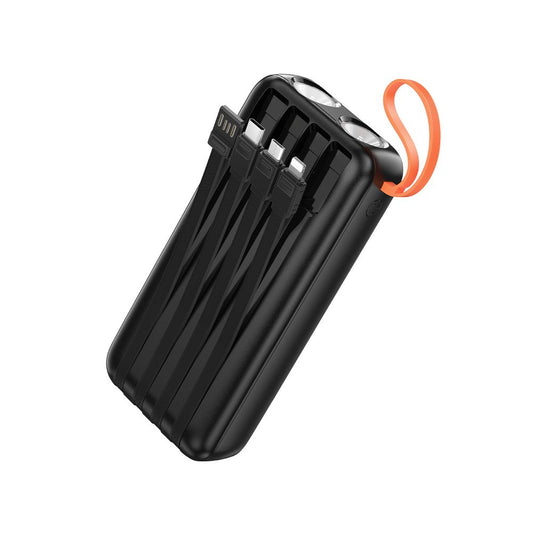 Externá batéria HOCO J151A, 20000mAh, 10W, 1 x Lightning - 1 x microUSB - 1 x USB-A - 1 x USB-C, čierna