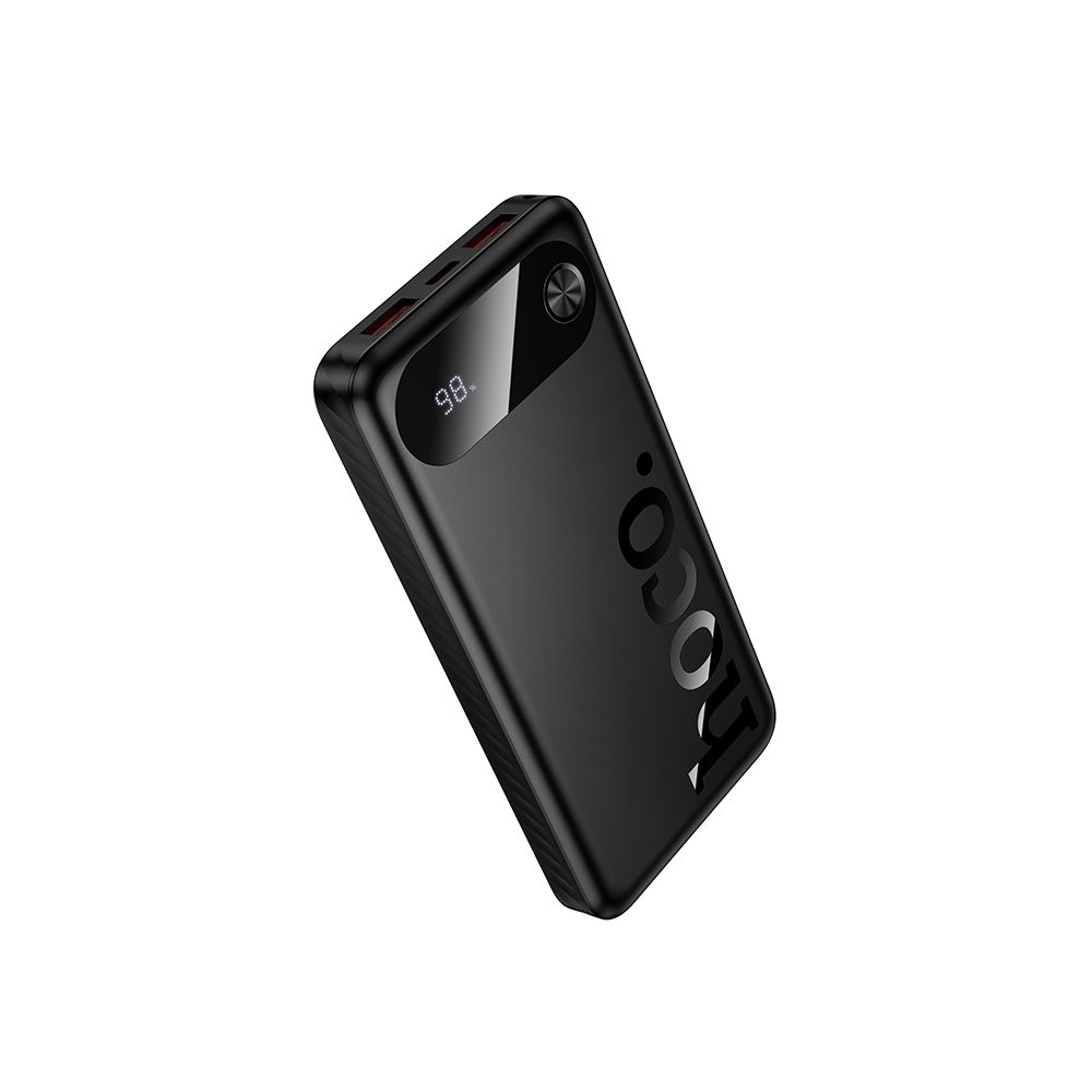 Externá batéria HOCO J154, 10000mAh, 22,5W, QC + PD, 1 x USB-C - 2 x USB-A, čierna