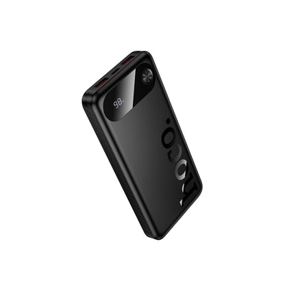 Externá batéria HOCO J154, 10000mAh, 22,5W, QC + PD, 1 x USB-C - 2 x USB-A, čierna