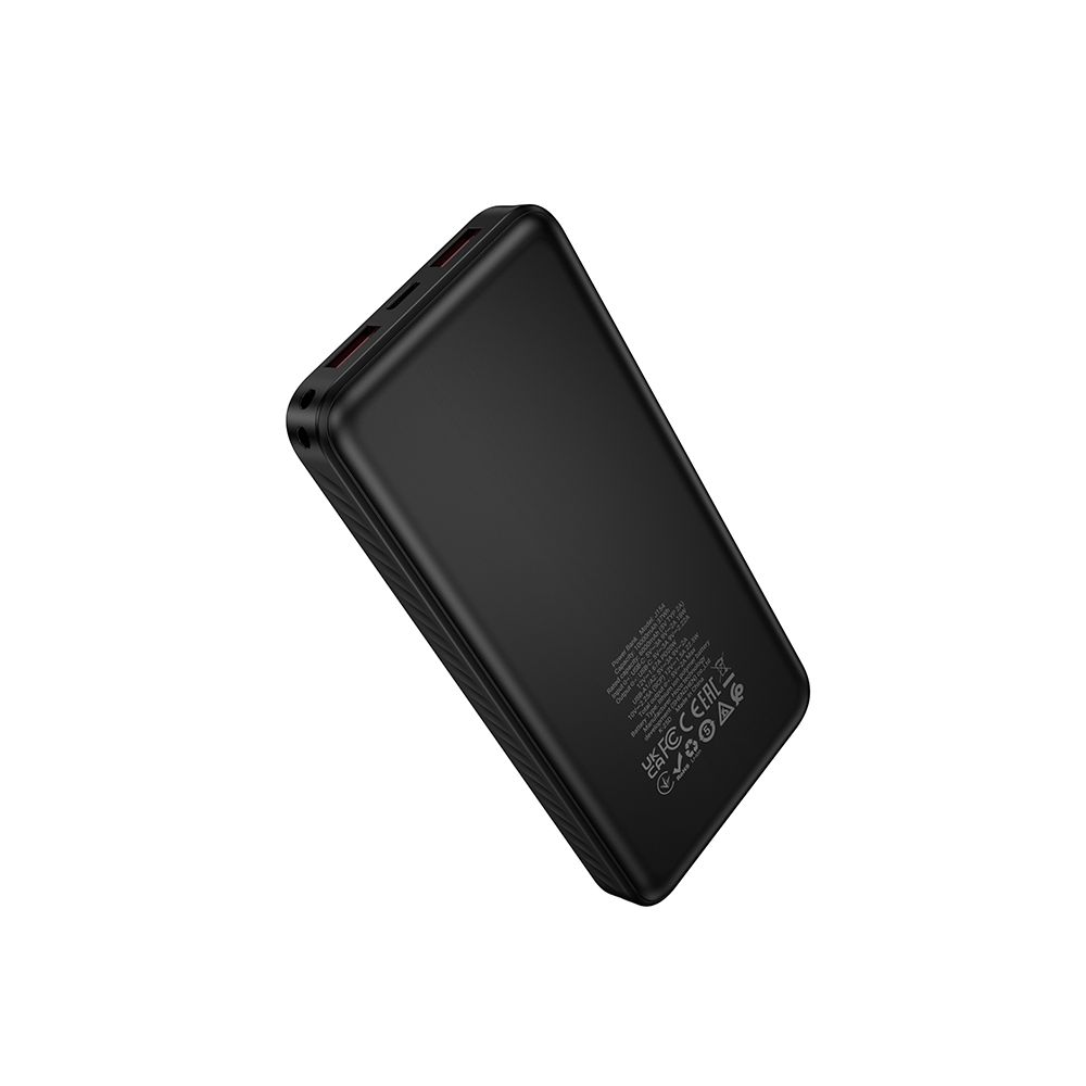 Externá batéria HOCO J154, 10000mAh, 22,5W, QC + PD, 1 x USB-C - 2 x USB-A, čierna