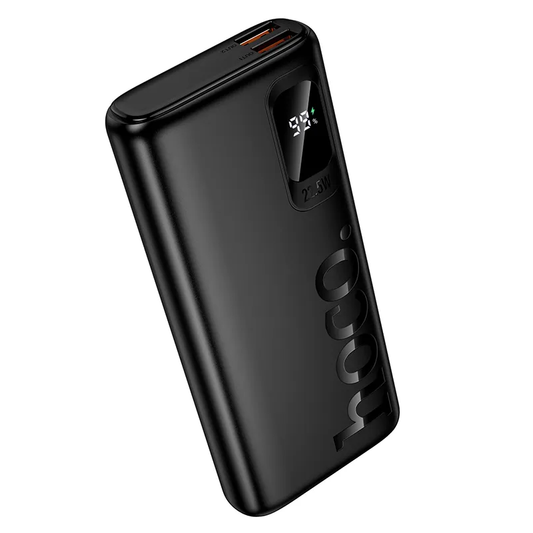 Externá batéria HOCO J158 Pro, 10000mAh, 22,5W, QC + PD, 1 x USB-C - 2 x USB-A, čierna