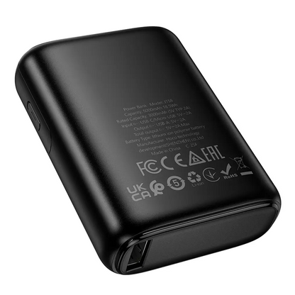 Externá batéria HOCO J158, 5000mAh, 10W, 1 x USB-A, čierna