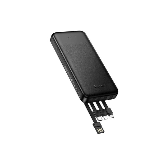 Externá batéria HOCO J163, 10000mAh, 10W, 1 x Lightning - 1 x microUSB - 2 x USB-A - 1 x USB-C, Čierna