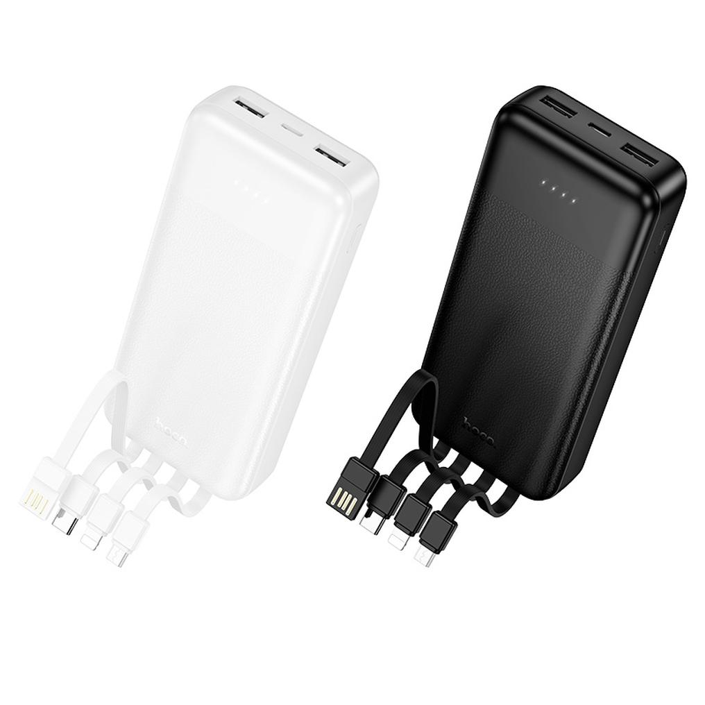 Powerbanka HOCO J163A, 20 000 mAh, 10 W, 1 × Lightning – 1 × microUSB – 1 × USB-C – 2 × USB-A, čierna