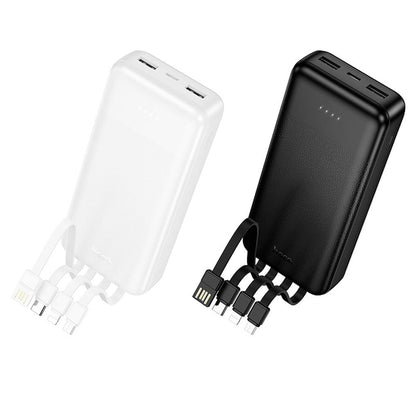 Powerbanka HOCO J163A, 20 000 mAh, 10 W, 1 × Lightning – 1 × microUSB – 1 × USB-C – 2 × USB-A, čierna