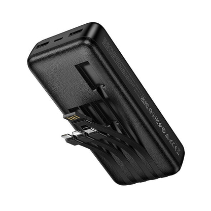 Powerbanka HOCO J163A, 20 000 mAh, 10 W, 1 × Lightning – 1 × microUSB – 1 × USB-C – 2 × USB-A, čierna