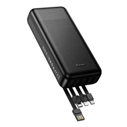 Powerbanka HOCO J163A, 20 000 mAh, 10 W, 1 × Lightning – 1 × microUSB – 1 × USB-C – 2 × USB-A, čierna