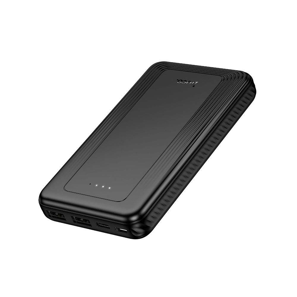 HOCO J165A External Battery, 10000mAh, 10W, 2 x USB-A, Black