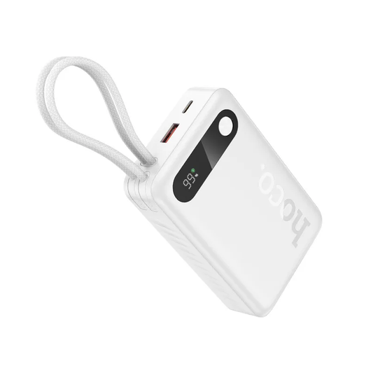 Externá batéria HOCO J171A, 20000mAh, 22,5W, QC + PD, 1 x Lightning - 1 x USB-A - 2 x USB-C, biela