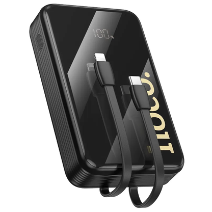HOCO Q37A External Battery, 20000mAh, 22.5W, QC + PD, 1 x Lightning - 1 x USB-A - 2 x USB-C, Black