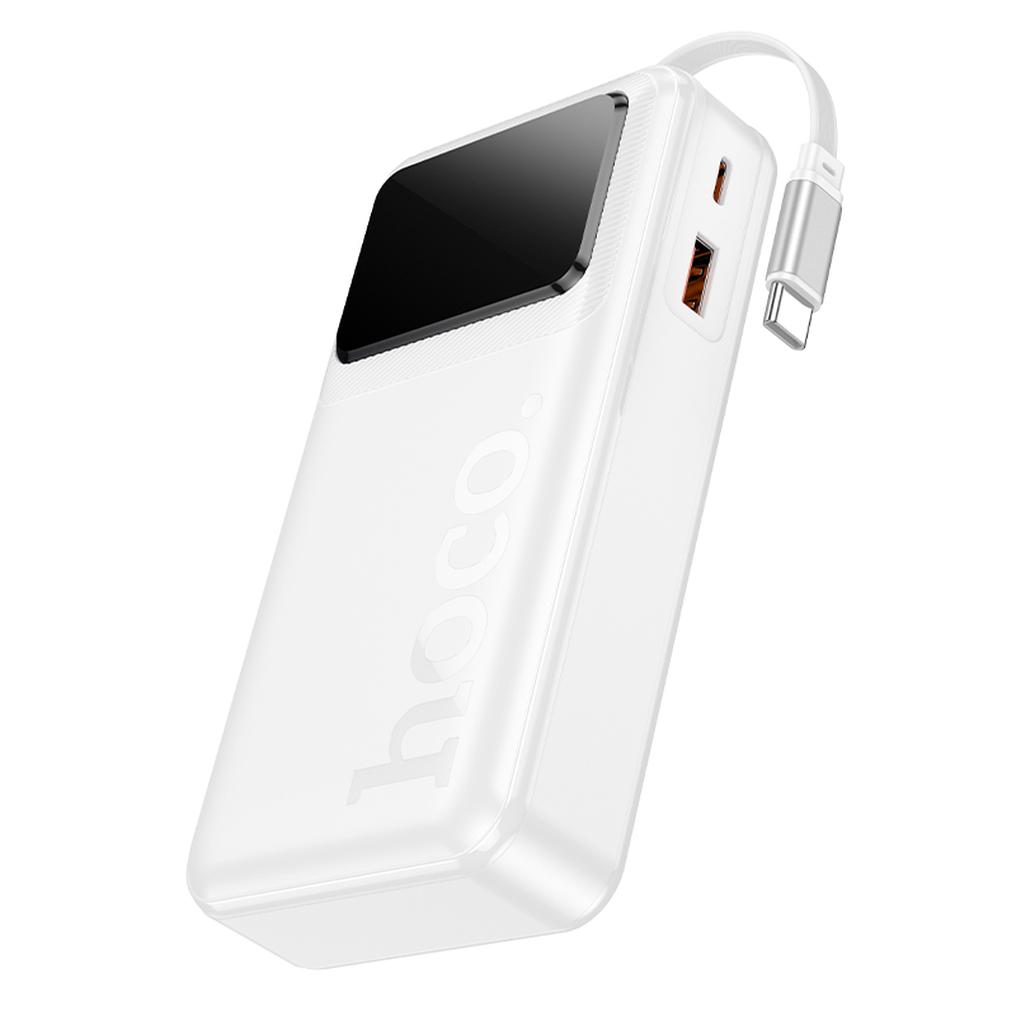 Externá batéria HOCO Q41, 20000 mAh, 22,5 W, QC + PD, 1 × USB-A – 2 × USB-C, biela