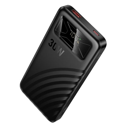 Externá batéria HOCO Q42, 10000 mAh, 30 W, QC + PD, 1 × USB-A – 1 × USB-C, čierna