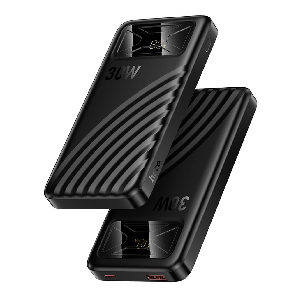 Externá batéria HOCO Q42, 10000 mAh, 30 W, QC + PD, 1 × USB-A – 1 × USB-C, čierna