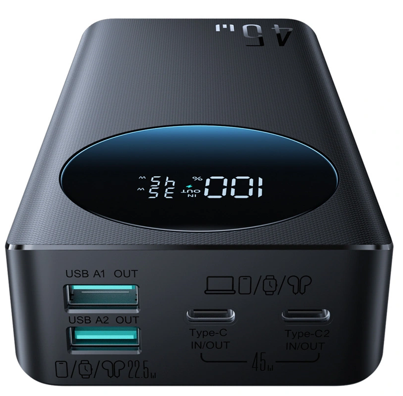 Externá batéria Joyroom JR-PBF02 Pro, 20000mAh, 45W, QC + PD, 2 x USB-A - 2 x USB-C, čierna