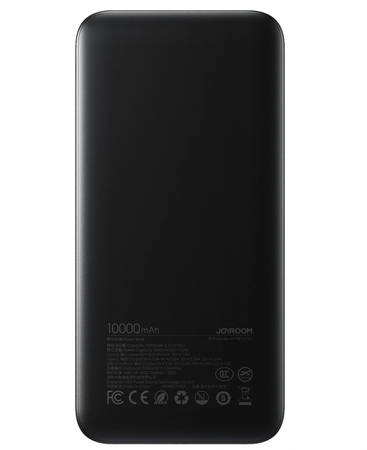 Externá batéria Joyroom JR-PBF12 Pro, 10000mAh, 22,5W, QC + PD, 1 x USB-C - 2 x USB-A, čierna