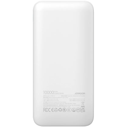 Externá batéria Joyroom JR-PBF12, 10000mAh, 12W, 1 x USB-C - 2 x USB-A, Biela