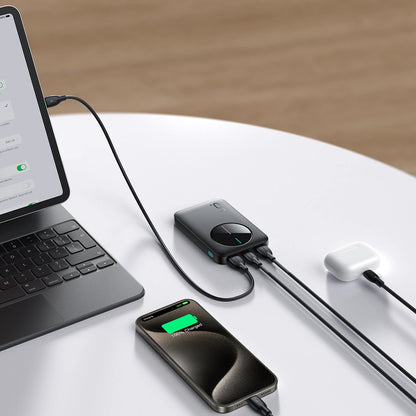 Externá batéria Joyroom JR-PBF13, 5000mAh, 12W, 1 x USB-C - 2 x USB-A, Čierna
