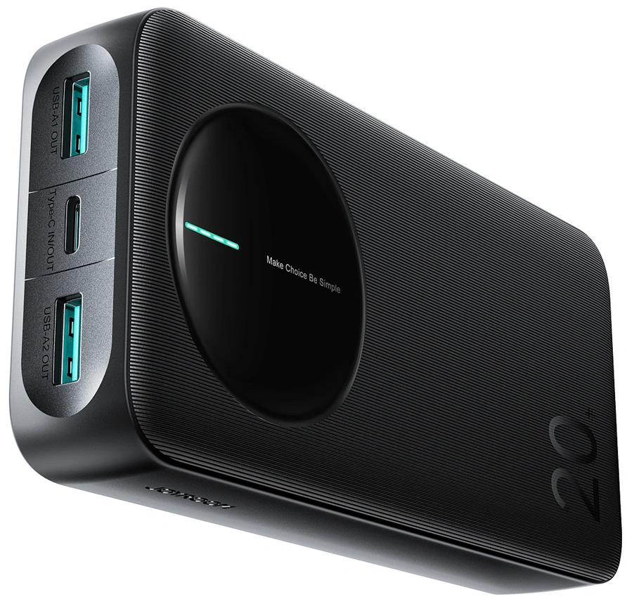 Externá batéria Joyroom JR-PBF14 Pro, 20000mAh, 22.5W, QC + PD, 1 x USB-C - 2 x USB-A, Čierna
