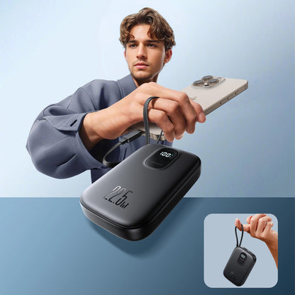 Externá batéria Joyroom JR-PBF17, 10000mAh, 22.5W, QC + PD, 1 x USB-A - 2 x USB-C, Čierna